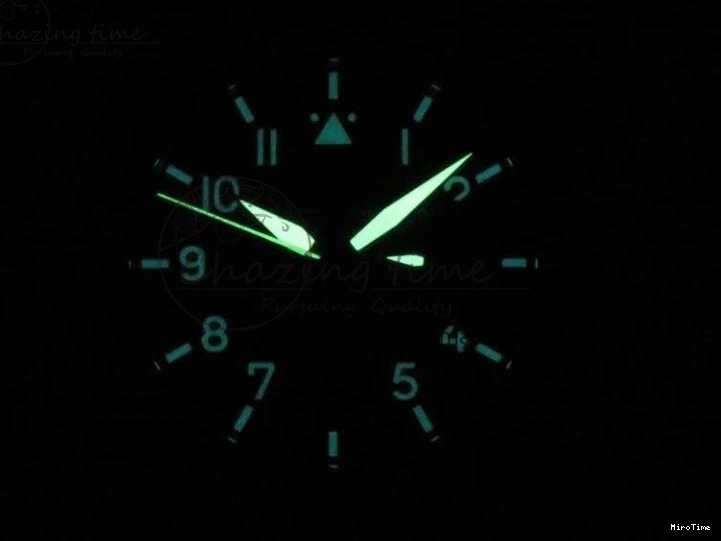 MIROTIME 0123 Big Pilot IW510301 Satin-Polished RG YLF Best Edition Black Dial On Leather Strap A Flexible 7222